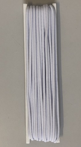 Cord elastik 2.5-3.0mm (10 m), White